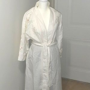 Oscar de la Renta waffle design full length robe